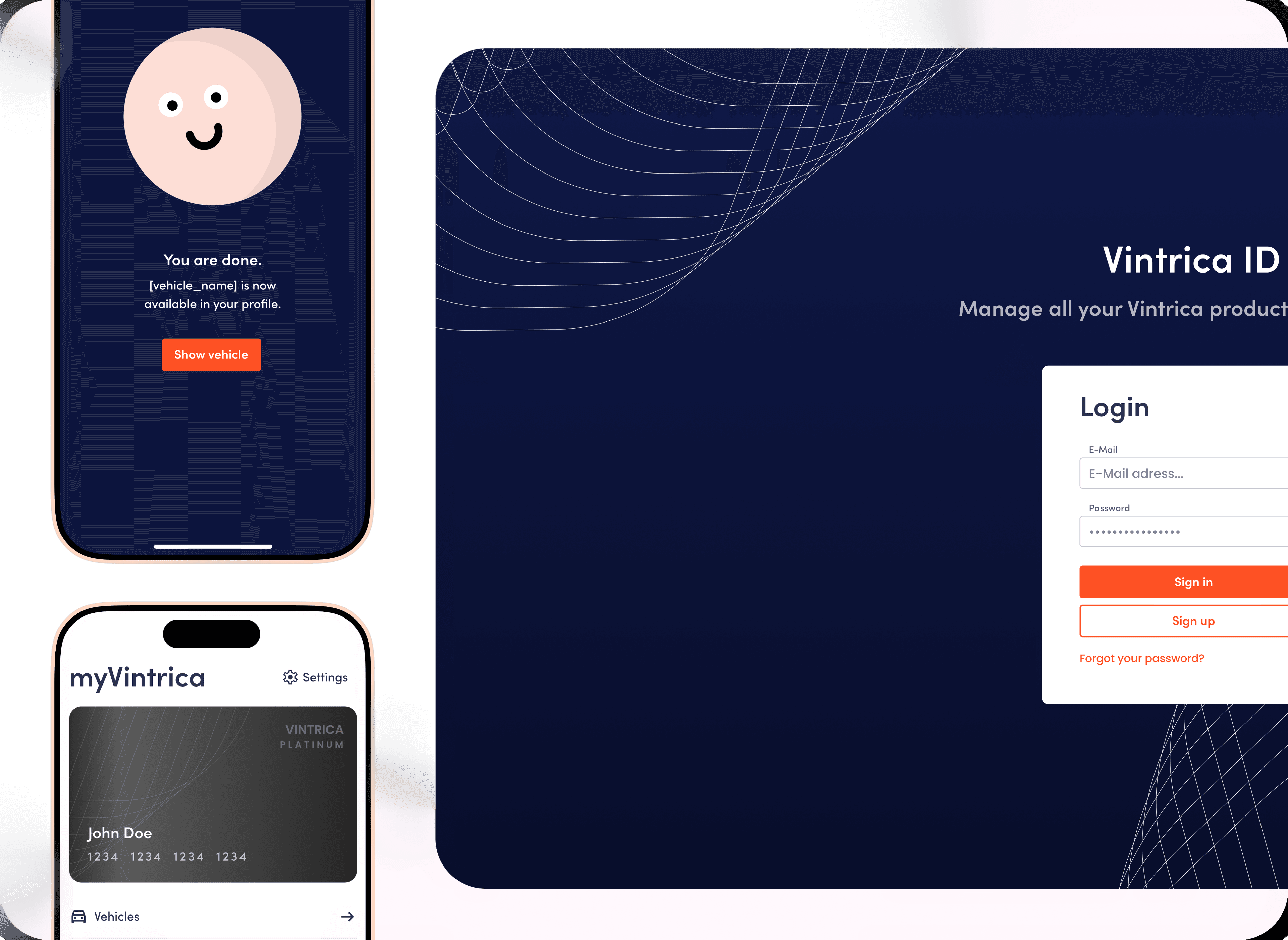Vintrica App: Onboarding und Kundenkarte